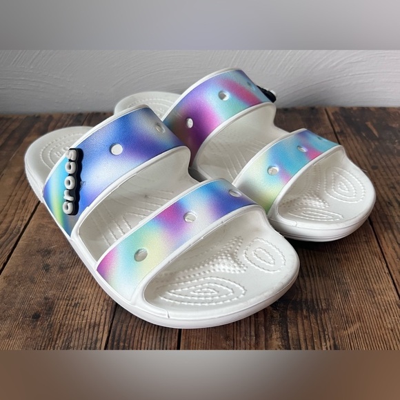 CROCS Men’s Size 6 Women’s Size 8 Sandal Classic Solarized Tie Dye - Picture 1 of 3